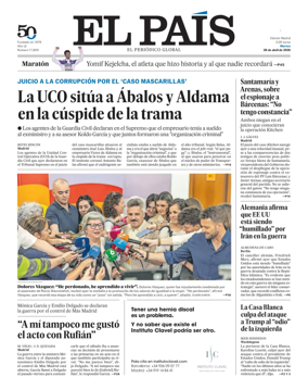 Cover of El Pais Madrid