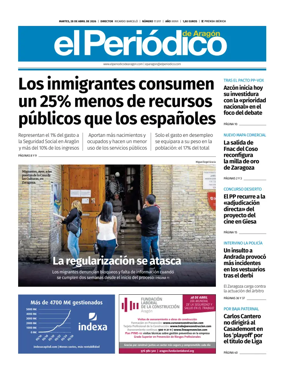 Cover of El Periodico Aragon