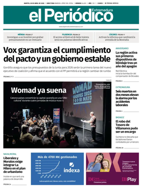 Cover of El Periodico Extremadura