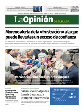 Cover of La Opinion de Malaga
