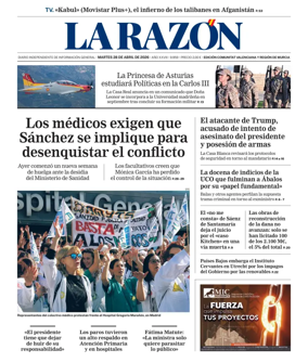 Cover of La Razon (Levante)