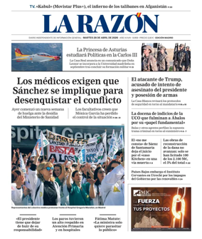 Cover of La Razon (Madrid)