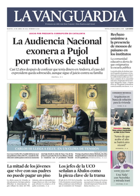 Cover of La Vanguardia