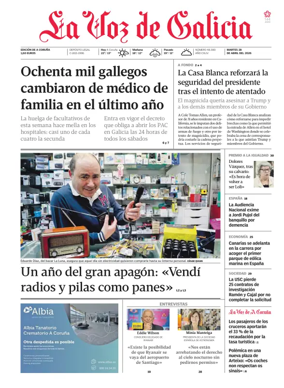 Cover of La Voz de Galicia (A Coruna)