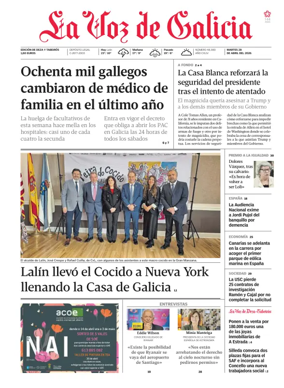 Cover of La Voz de Galicia (Deza)