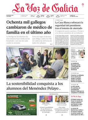Cover of La Voz de Galicia (Lugo)
