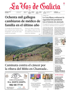 Cover of La Voz de Galicia (Monforte)