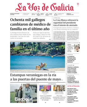 Cover of La Voz de Galicia (Pontevedra)