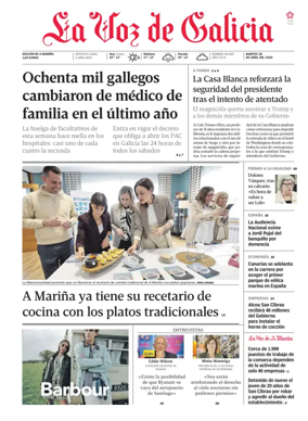 Cover of La Voz de Galicia (Viveiro)