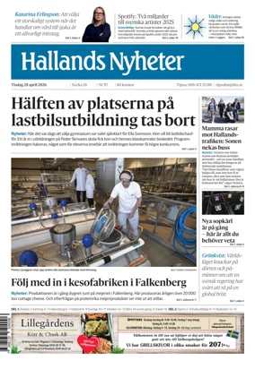 Cover of Hallands Nyheter