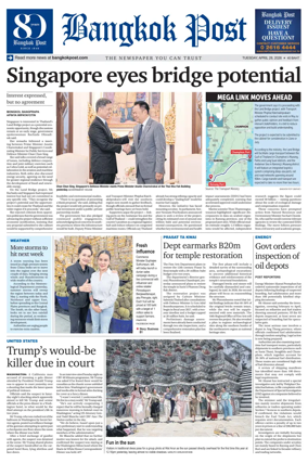 Cover of Bangkok Post