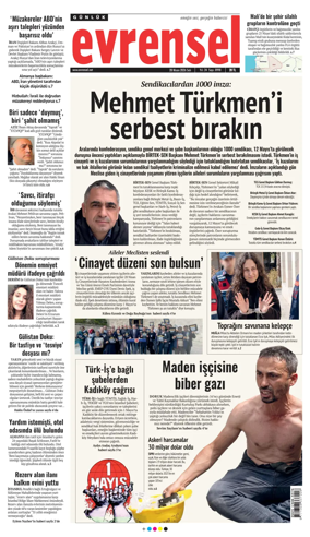 Cover of Evrensel Gazetesi