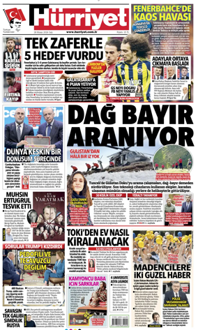 Cover of Hurriyet