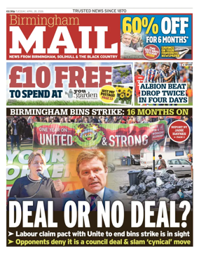 Cover of Birmingham Mail