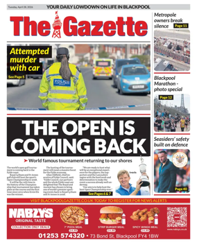 Cover of Blackpool Gazette