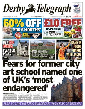Cover of Derby Telegraph