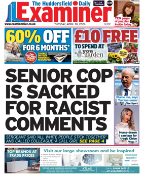 Cover of Huddersfield Daily Examiner