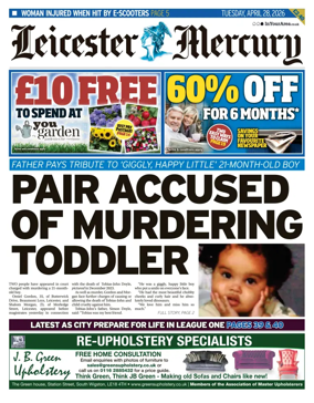 Cover of Leicester Mercury