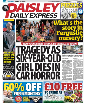 Cover of Paisley Daily Express