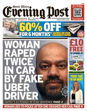 Cover of South Wales Evening Post