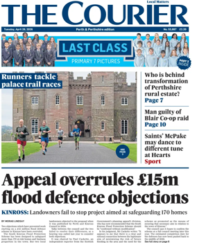Cover of The Courier & Advertiser (Perth and Perthshire Edition)