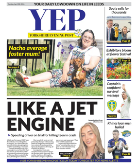 Cover of Yorkshire Evening Post