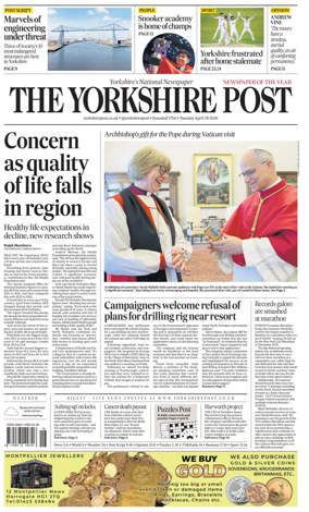 Cover of Yorkshire Post