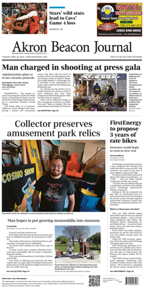 Cover of Akron Beacon Journal