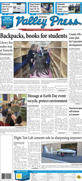 Cover of Antelope Valley Press