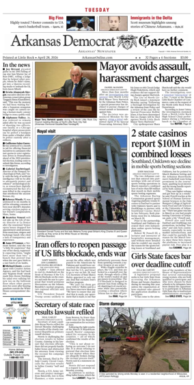 Cover of Arkansas Democrat-Gazette