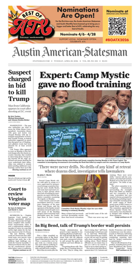 Cover of Austin American-Statesman