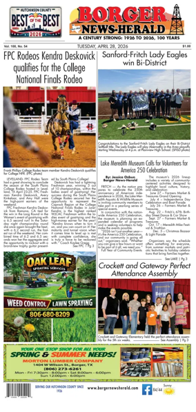 Cover of Borger News-Herald