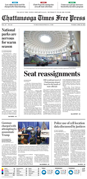 Cover of Chattanooga Times Free Press