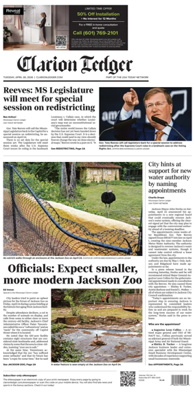 Cover of Clarion Ledger