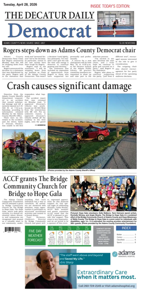 Cover of The Decatur Daily Democrat