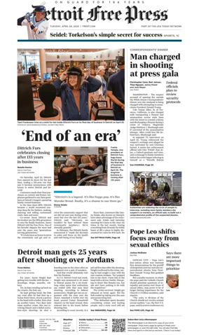 Cover of Detroit Free Press
