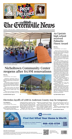 Cover of The Greenville News