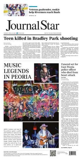 Cover of Journal Star (Peoria)