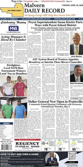 Cover of Malvern Daily Record