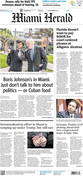 Cover of Miami Herald