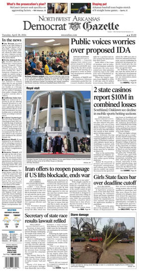 Cover of Northwest Arkansas Democrat-Gazette