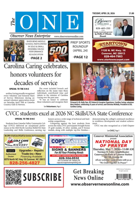 Cover of Observer News Enterprise