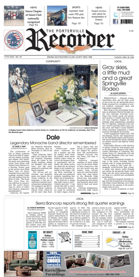 Cover of Porterville Recorder