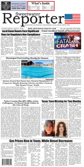Cover of Sweetwater Reporter