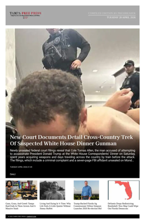 Cover of Tampa Free Press