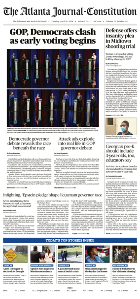 Cover of The Atlanta Journal-Constitution