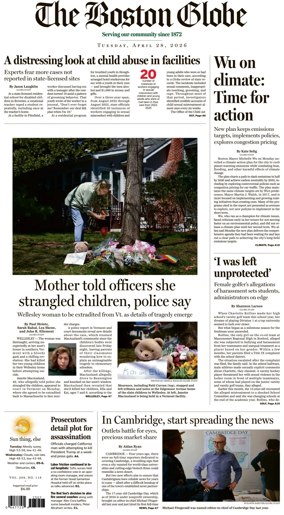 Cover of The Boston Globe