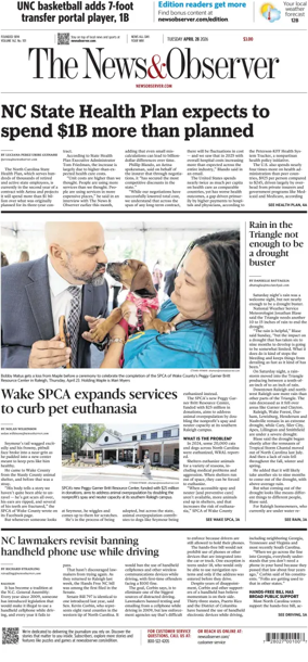 Cover of The News & Observer