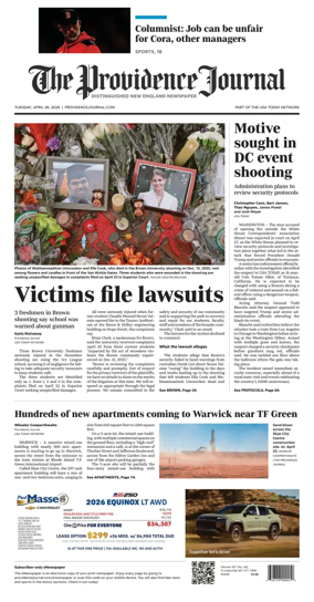 Cover of The Providence Journal
