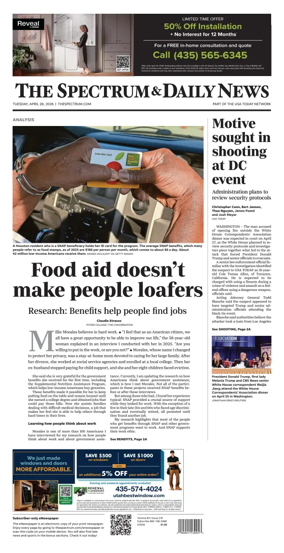 Cover of The Spectrum & Daily News